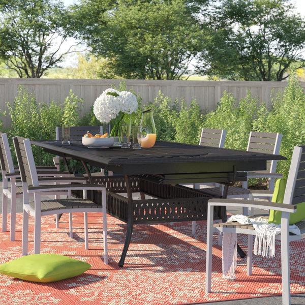 Best Design Harland Extendable Metal Dining Table By Sol 72 Outdoor Top Reviews