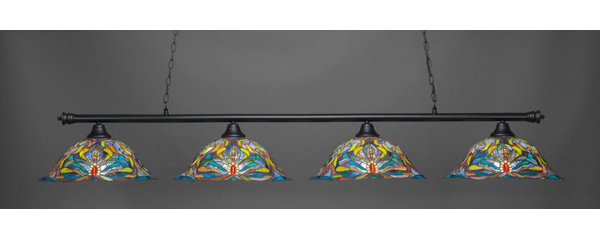 Red Barrel Studio Mendez 4 Light Pool Table Linear Pendant Wayfair