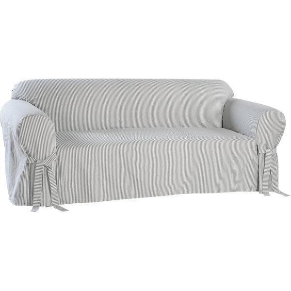 Box Cushion Sofa Slipcover by August Grove