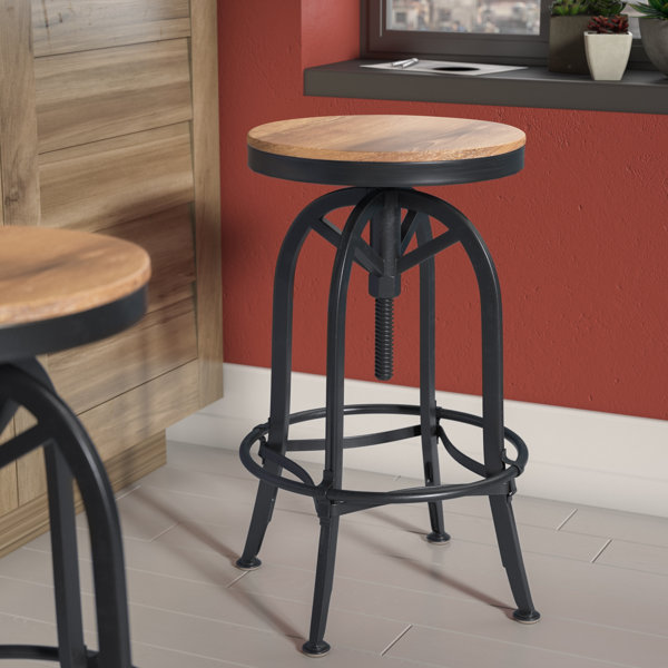 Southbridge Adjustable Height Swivel Bar Stool by