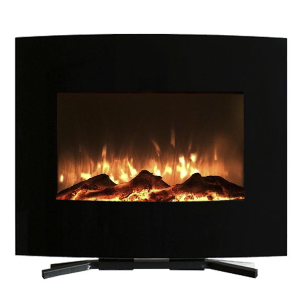 Curved Wall Mounted Electric Fireplace by Northwest