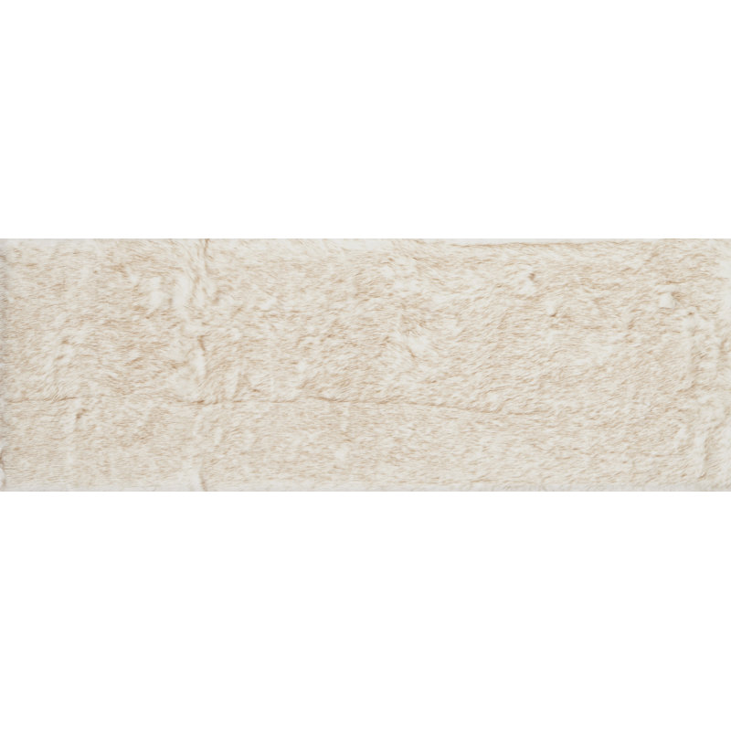 Ashleigh Faux Fur Ivory/Beige Area Rug & Reviews | Joss & Main