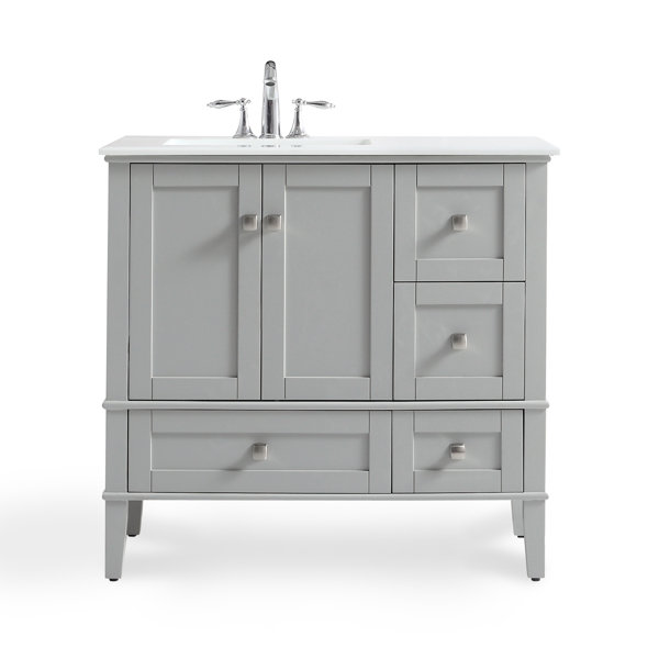 Chelsea Left Offset 37 Single Bathroom Vanity with