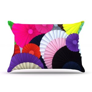 Heidi Jennings 'Madness' Rainbow Circle Pillow Case