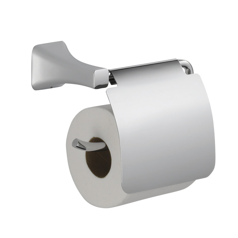 752500 Ss Pn Delta Tesla Wall Mounted Toilet Paper Holder With Wall Mounted Toilet Paper Holder With