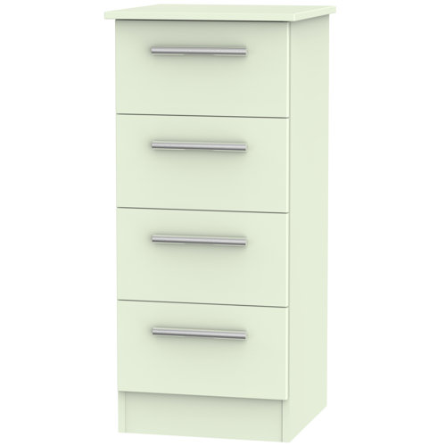 Lyman 4 Drawer Chest Marlow Home Co. Colour: Vanilla