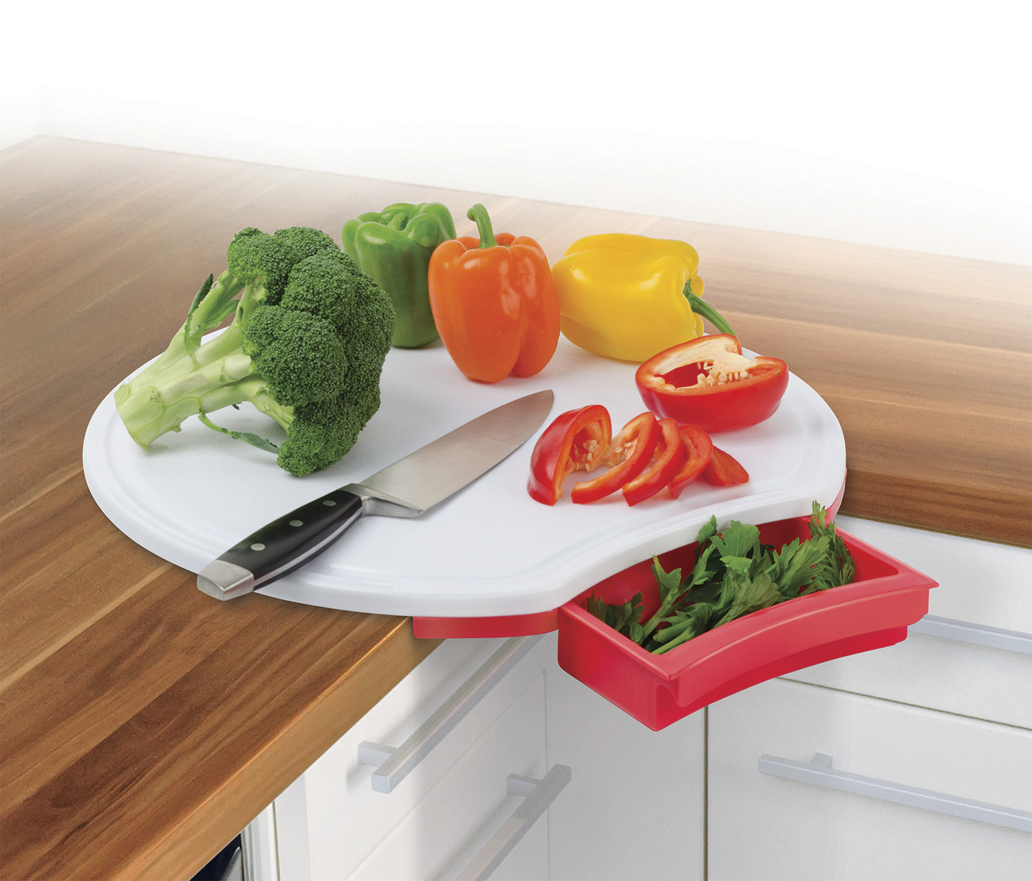 Miles Kimball Corner Durable Plastic Cutting Board Wayfair