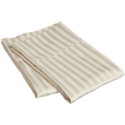 Ahren 300 Thread Count Egyptian-Quality Cotton Pillowcase Winston Porter Size: Standard, Color: Ivory