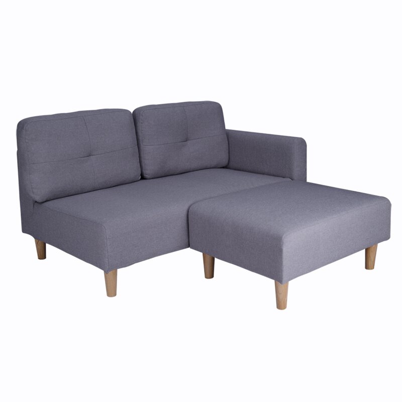 Hashtag Home Bhavin 2 Seater Modular Sofa Bed Wayfair Co Uk