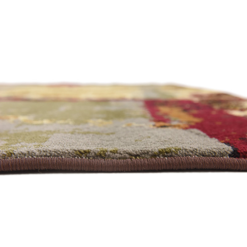 Bloomsbury Market Jaidan Abstract Cream Dark Brown Beige Area Rug