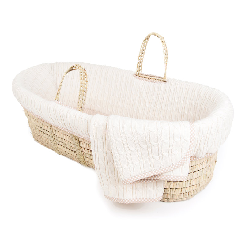 cable knit moses basket