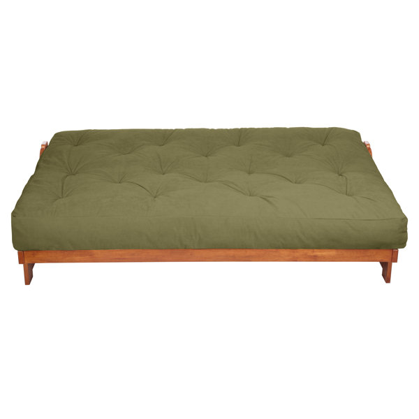10 Suede and Gel Pocket Coil Futon Mattress by Mozaic Company