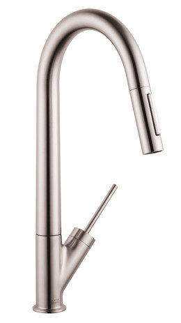 Axor Starck Pull Down Single Handle Kitchen Faucet Reviews Wayfair