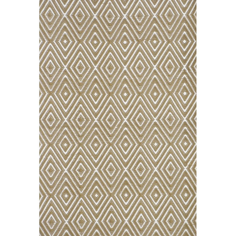 Dash and Albert Rugs Diamond HandWoven Brown Indoor/Outdoor Area Rug
