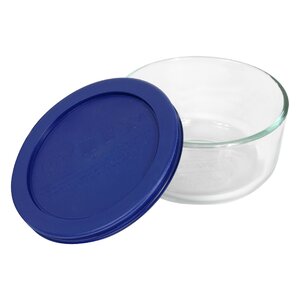 Storage 2-Cup Round Dish with Cover