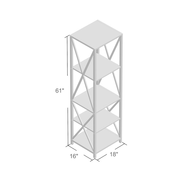 Augustus X-Frame Etagere Bookcase & Reviews | Birch Lane