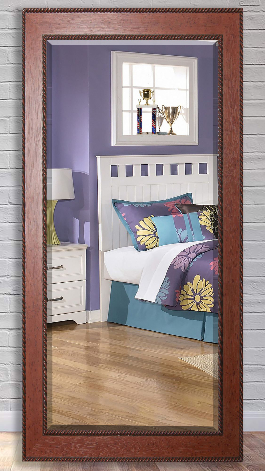 Charlton Home Priebe Rectangle Rope Beveled Wall Mirror Wayfair