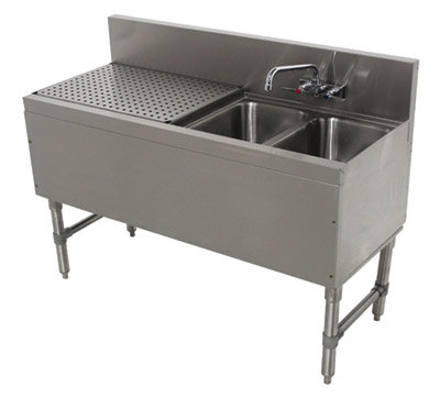 Advance Tabco Prestige Series Free Standing Bar Sink With Faucet
