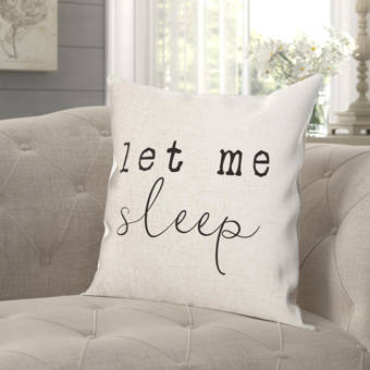 Gracie Oaks Woodway Home At Last Farmhouse Throw Pillow Cover