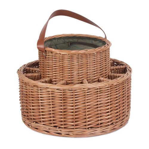 Tweed Chilled Wicker Picnic Cooler Brambly Cottage