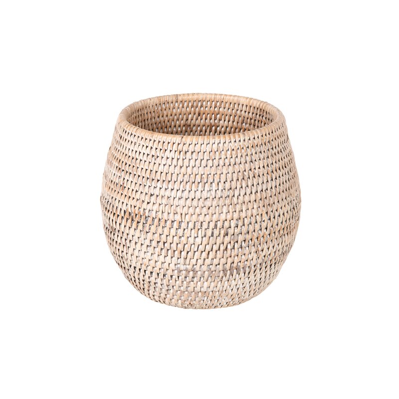 Bay Isle Home Ivan Rattan Pot Planter | Wayfair