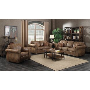 Rosdom Faux Leather Living Room Set by Charlton Home®
