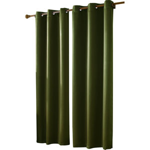 Botello Twill Solid Max Blackout Grommet Single Curtain Panel