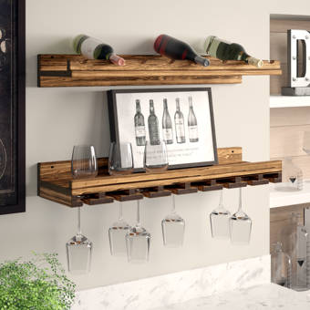 Ebern Designs Atilla Rails 1 Bottle Wall Mounted Wine Bottle Rack Wayfair