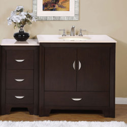 Bathroom Vanities Set silkroad exclusive ilene 54" single bathroom vanity set & reviews Bathroom Vanities Set silkroad exclusive ilene 54" single bathroom vanity set & reviews