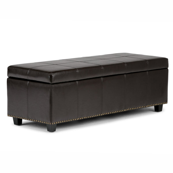 Kingsley Storage Ottoman by Simpli Home