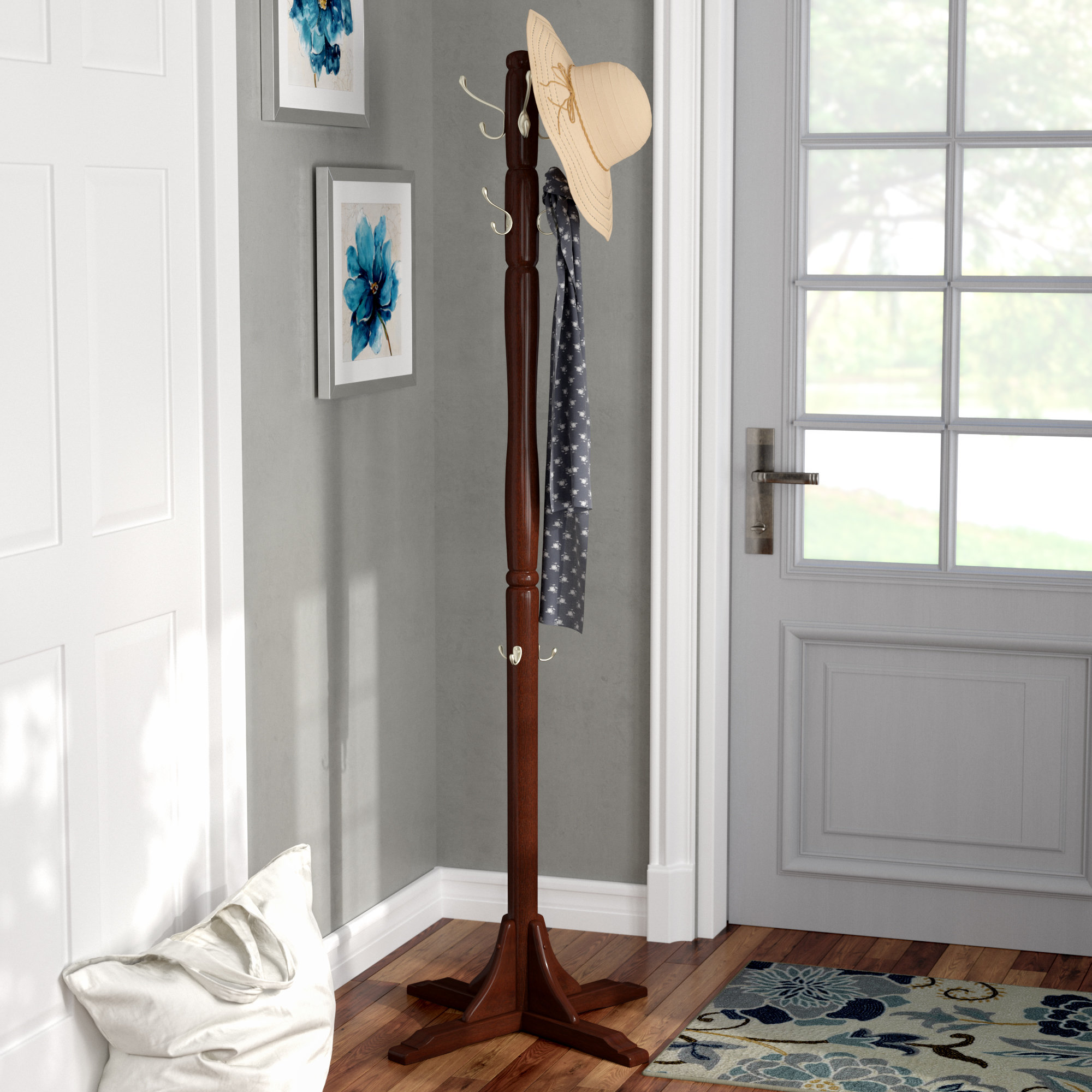 sturdy standing coat rack