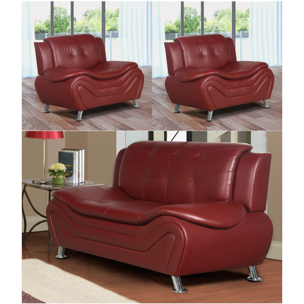 Machelle 3 Piece Living Room Set by Orren Ellis
