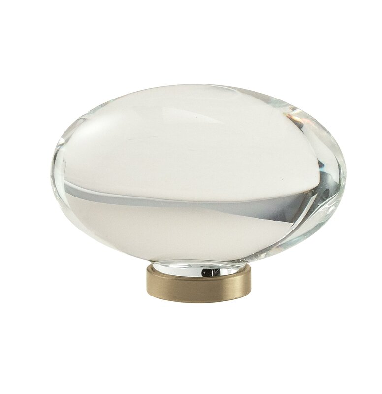 Glacio Oval Glass Knob