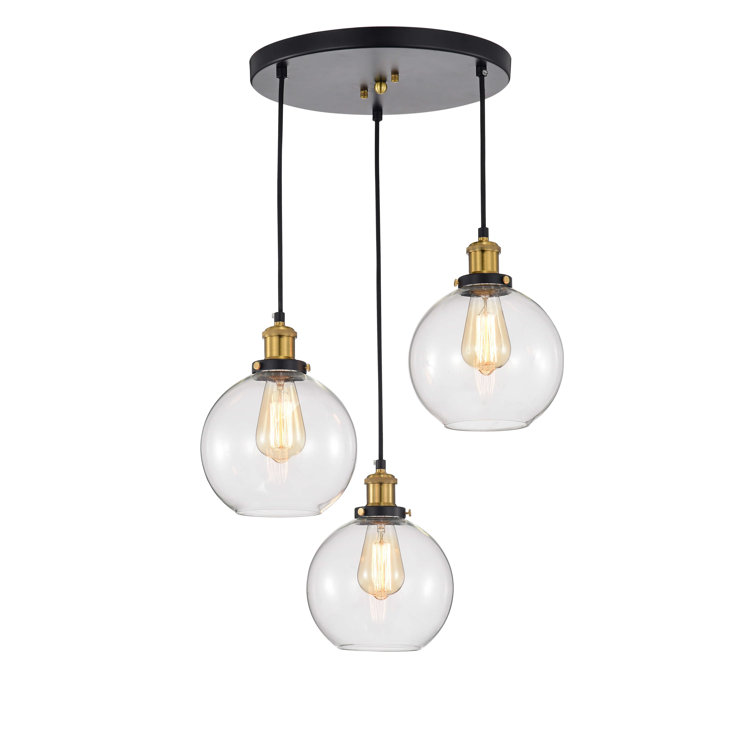 George Oliver Jazmyn 3 Light Kitchen Island Globe Pendant Reviews Wayfair