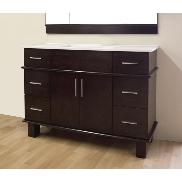Zia Floor Mount 48 Single Bathroom Vanity Set by Royal Purple Bath Kitchen
