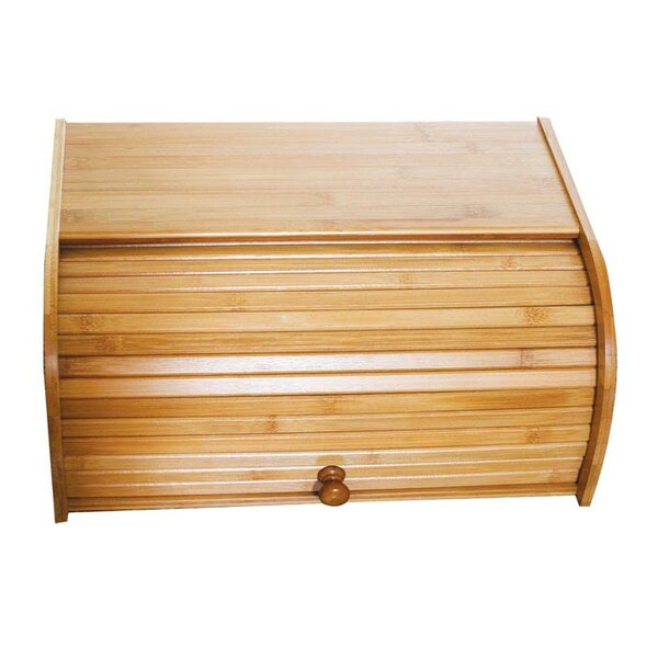 Bamboo Roll Top Bread Box by Lipper International