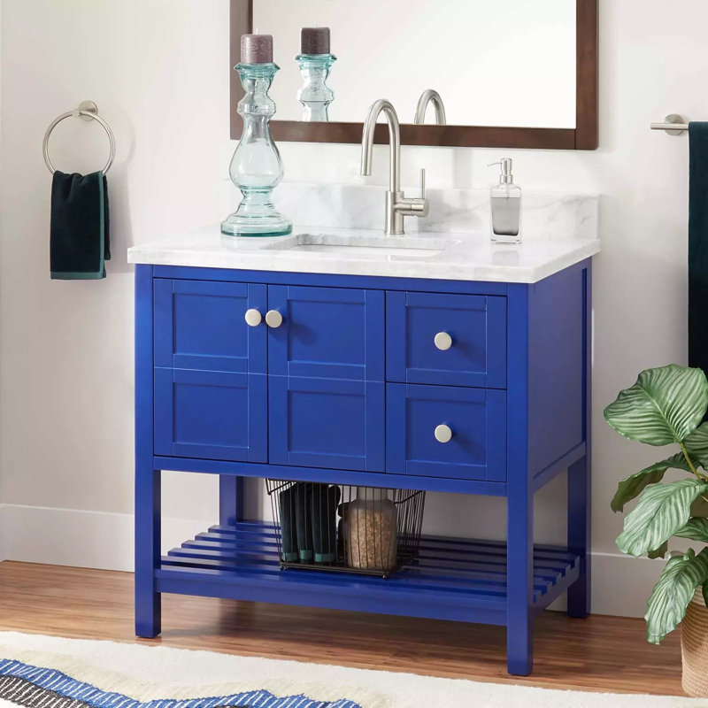 Signature Hardware Everett 37 Single Bathroom Vanity Wayfair Signature Hardware Everett 37 Single
