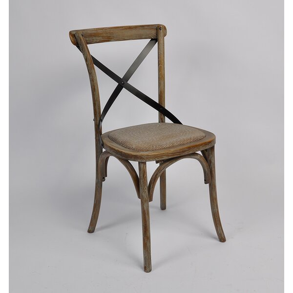 Clary Cross Back Weathered Dining Chair By Gracie Oaks