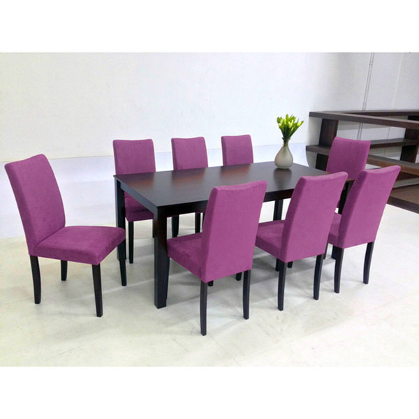 Juno 9 Piece Solid Wood Dining Set by Warehouse of Tiffany Warehouse of Tiffany
