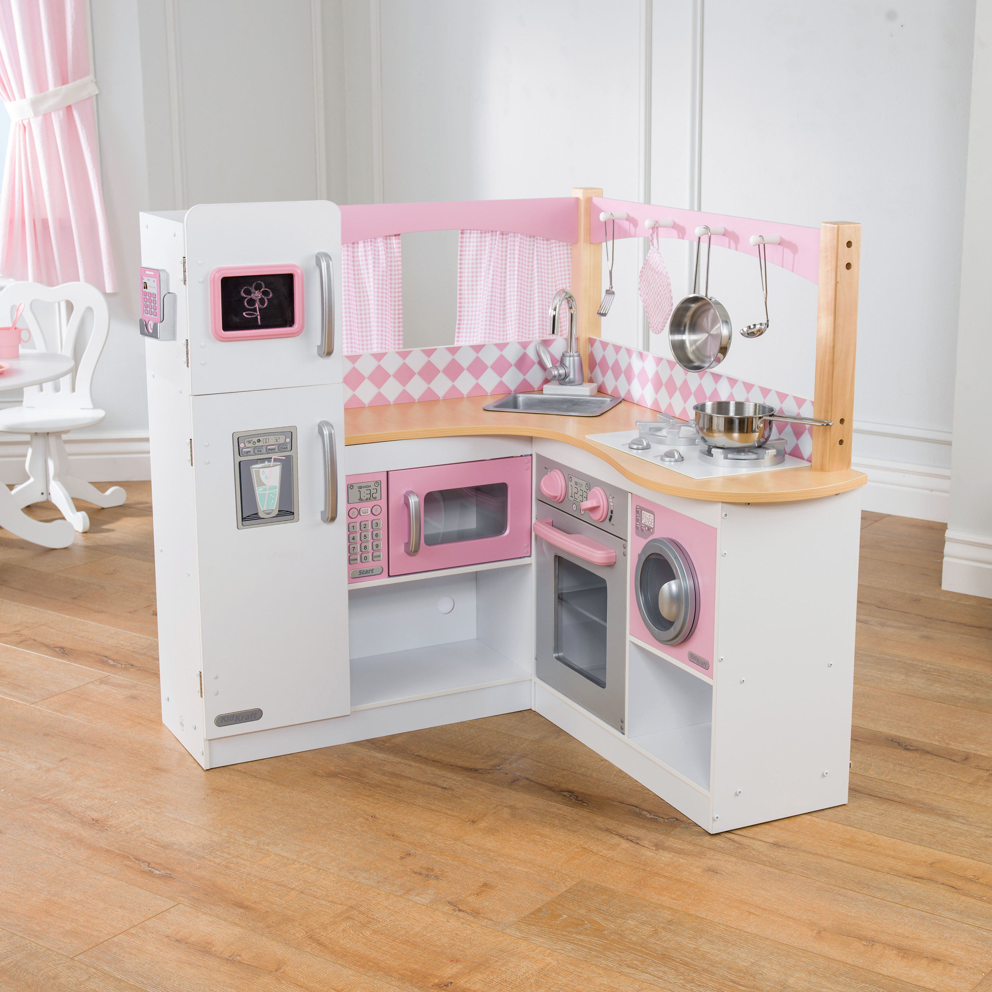 kidkraft white corner kitchen