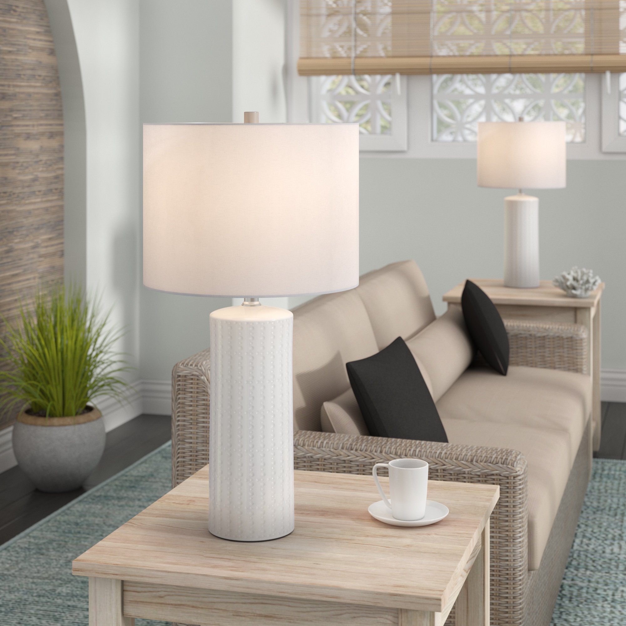Beachcrest Home Heming 25 Table Lamp Set Reviews Nightstand