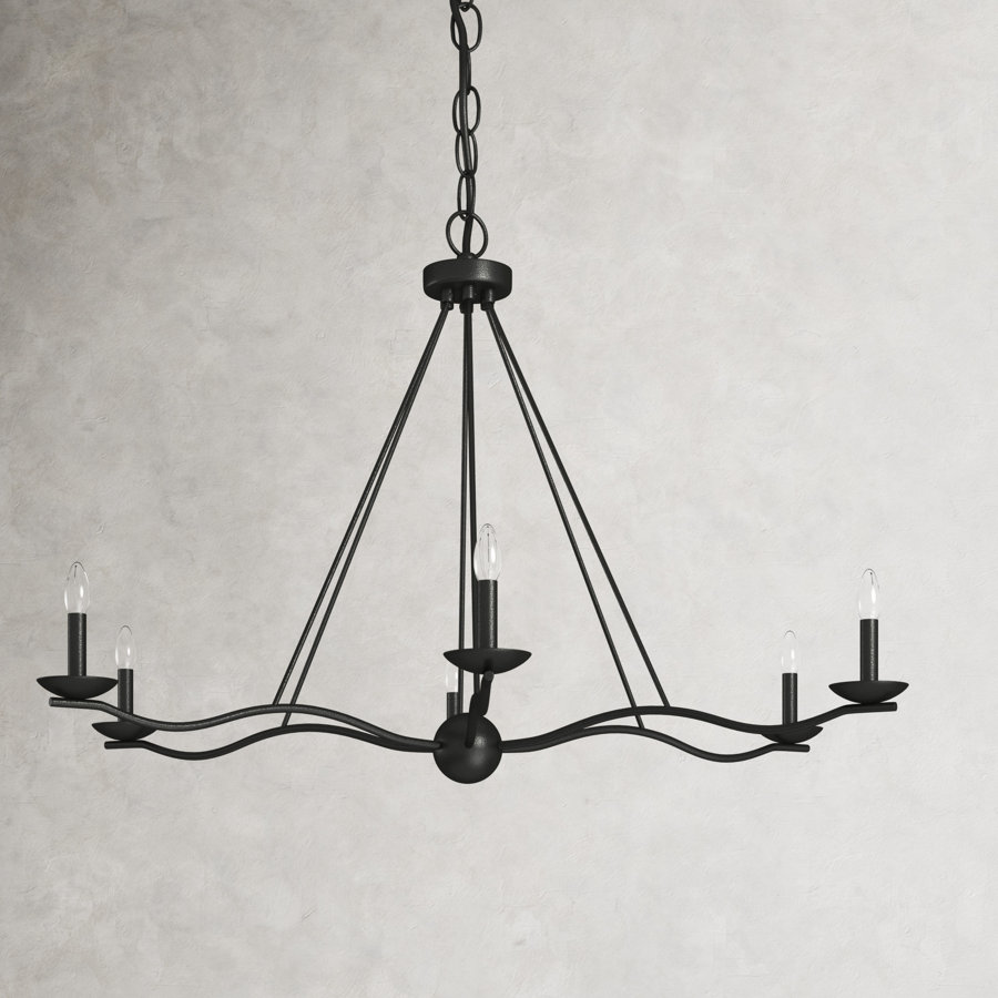 Bryce 6 - Light Candle Style Classic / Traditional Chandelier