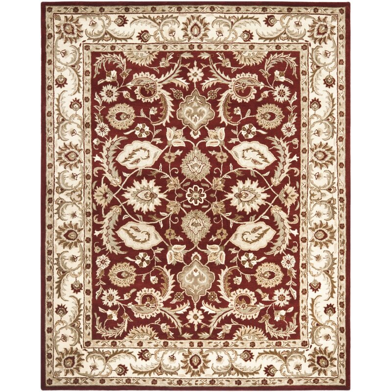 Safavieh Royalty Red/Ivory Rug & Reviews | Wayfair