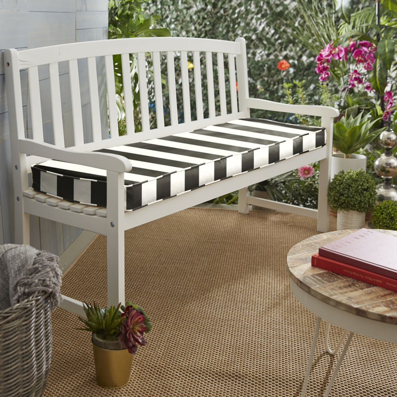 Arusha Stripe Indoor Outdoor Sunbrella Bench Cushion Joss Main