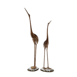 2 Piece Crane Decor