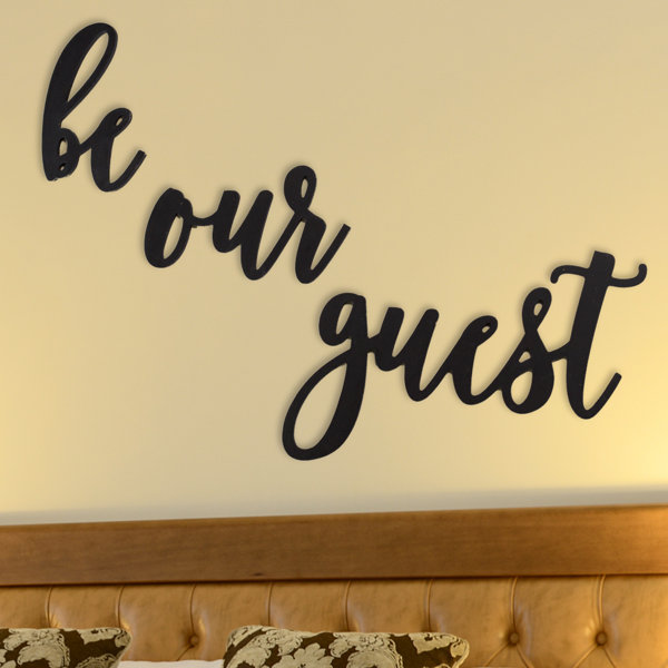 Be Our Guest Rustic Distressed Farmhouse Style Wood Sign Guest