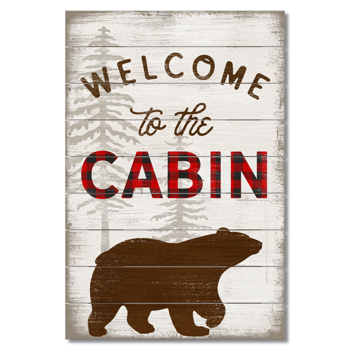 Loon Peak Welcome To The Cabin Wall Decor Reviews Wayfair