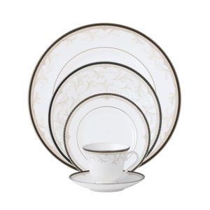 Brocade Bone China 5 Piece Place Setting, Service for 1