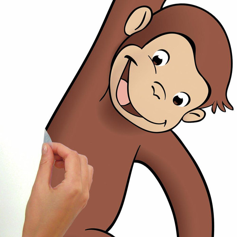 Room Mates Favorite Characters 10 Piece Curious George Giant Wall