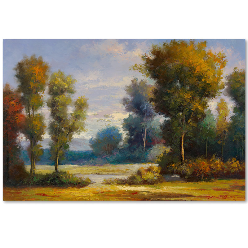 Trademark Art Memory Lane Painting Print On Wrapped Canvas Wayfair